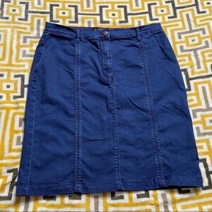 Betty Barclay Womens Blue Jean Skirt 12